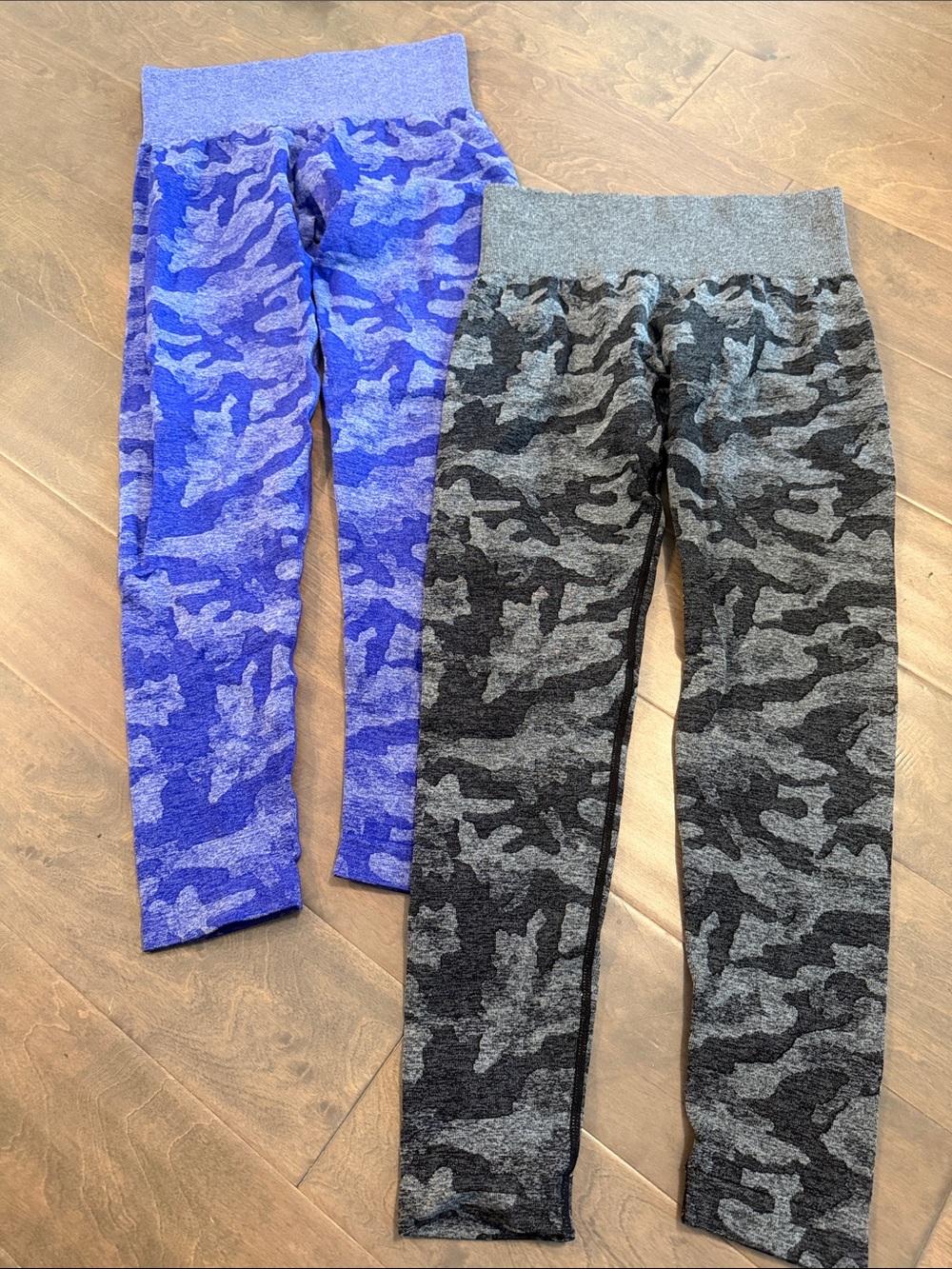 NVGTN Camouflage Seamless Leggings - Blue/purple & Gray